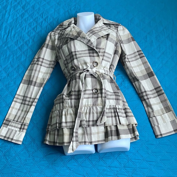 Nordstrom Cream Plaid Jacket - Picture 4 of 11